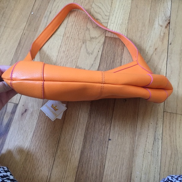 NWT Baekgaard orange purse with pink trim - Picture 8 of 8